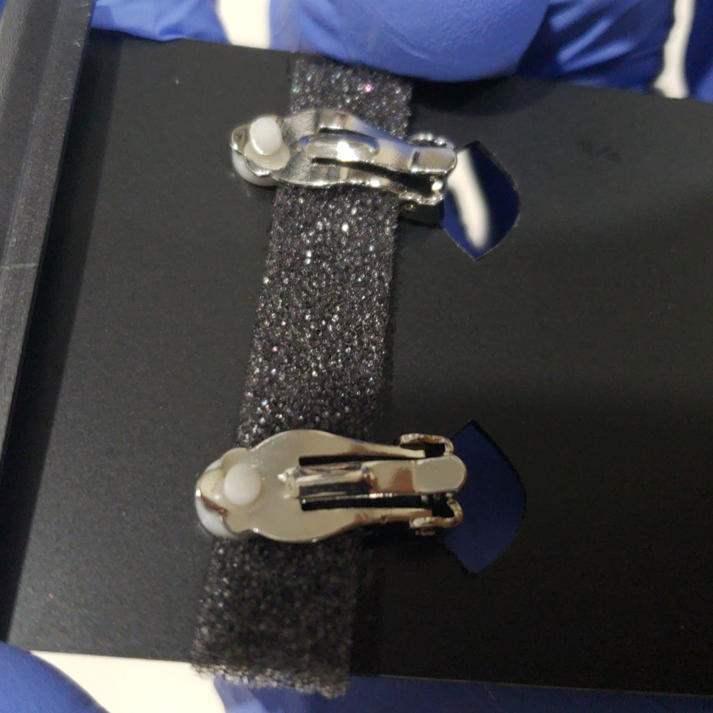 Elegant Stylish Ballet Silver tone Clip-on Earrings - Women's Fashion Jewelry - Picture 8 of 9